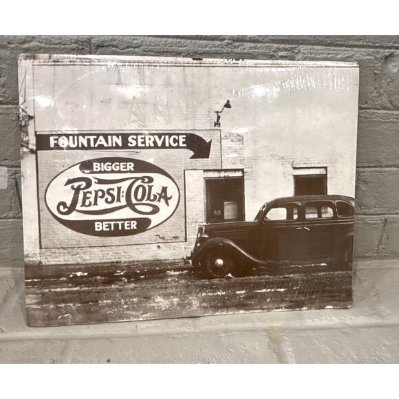 Fountain Service Pepsi Cola Sepia Card Photo Lab Reprint - Picture 1 of 3